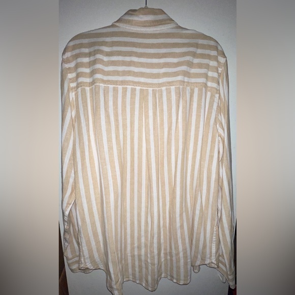 Linen/Rayon Button Down Shirt - Picture 2 of 4